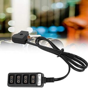 Photography Power Supply Camera 1 to 4 D tap Splitter Cable to 4 Port Dtap Female Power Supply (Straight Splitter Cable) (Straight line)